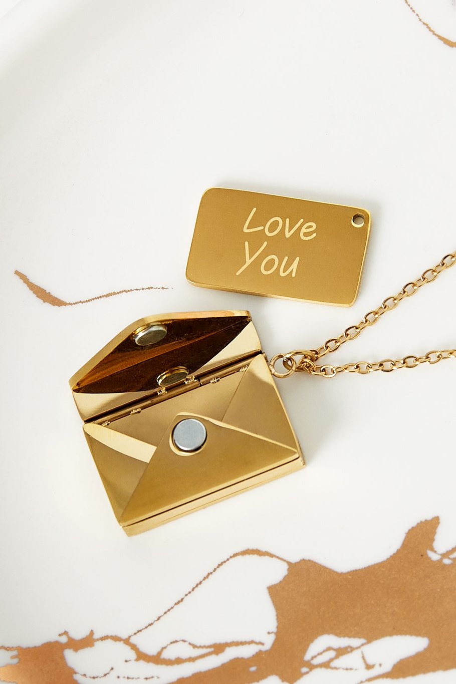 envelope necklace with message Picture5